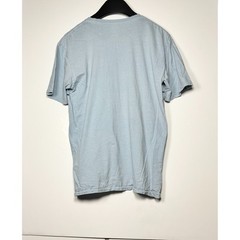 The North Face Standard Fit T Shirt Mens Medium Light Blue Graphic Spellout Logo