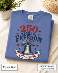 America 250th Anniversary Liberty Bell Comfort Colors Shirt