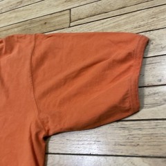 PROSPIRIT Shirt Men L Orange Grunge Skate Tee Knit Thick Stitch Hem Halloween L