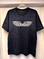 Detroit Wing Logo Black Shirt Size MEDIUM Mitch Ryder USED No tags