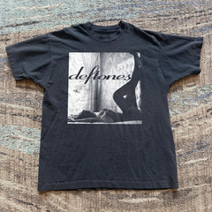 Deftones Rock Band T-Shirt Vintage Y2K Alt Metal Black Unisex Graphic Tee S-4XL