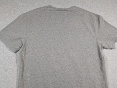 BYLT Men Shirt XL Drop Cut Lux Crewneck Performance Short Sleeve Curve Hem Gray