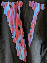 VLONE Screwhead Skull T-Shirt Black Blue Red Flame V Logo Tee New Deadstock XL
