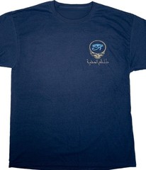 Vintage Grateful Dead Egypt 78 T-SHIRT Navy 2 side, Stanley Mouse Reprint BTH80