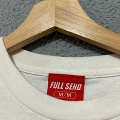 Full Send Nose Bleed T-shirt Adult Medium White Short Sleeve