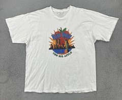 Vintage Gem Rock 1993 White XL T Shirt Made In USA New York The Big Apple 90s