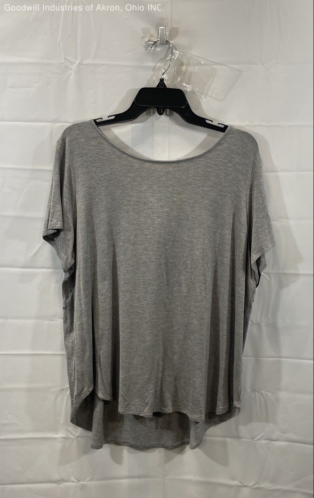 Philosophy Women’s Tee T-Shirt Gray Heather High-Low Scoop Neck NWT Sz 1X