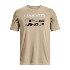 Under Armour 1361903 Men’s UA Stacked Logo Fill S/S T-Shirt, City Khaki, Medium