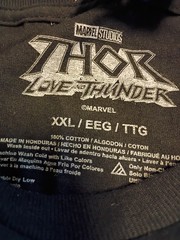 Men’s Marvel Studios Thor Love and Thunder Graphic T-Shirt Black 2XL NWT