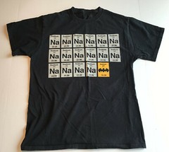 Na Na Na Na Na Na Na Na Batman Periodic Table T-Shirt, Black, Size Small