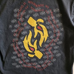Soundgarden Badmotorfinger 1991 Tour Print Tshirt Faded Black L