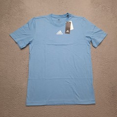 Adidas Fresh Tee Shirt Men’s XL 2XL 3XL Sky Blue Short Sleeve Training BUNDLE 42