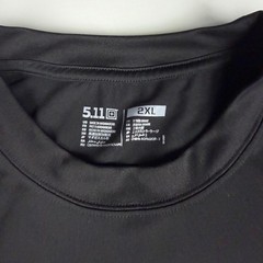 Lot of 6 5.11 Tactical Mens 2XL Performance T-Shirts Black Navy Blue Crew Neck
