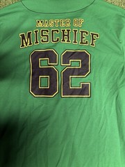 Marvel Loki Rare Master Of Mischief Double Baseball Jersey Size Large -RARE