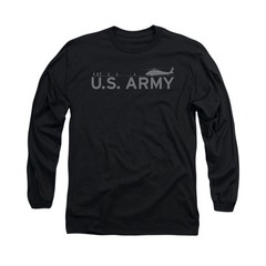 US ARMY HELICOPTER Licensed Adult Men’s Graphic Long Sleeve Tee Shirt SM-3XL