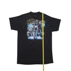 VTG 3D EMBLEM HARLEY DAVIDSON STURGIS 50TH 1990 LEADER OF THE PACK T-SHIRT XL