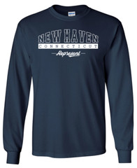 New Haven Connecticut State T-Shirt Long Sleeve Graphic Tees Unisex Apparel Text