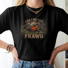 Can I Pet That Frawg Funny Poison Dart Frog Retro Distressed Nature Lover