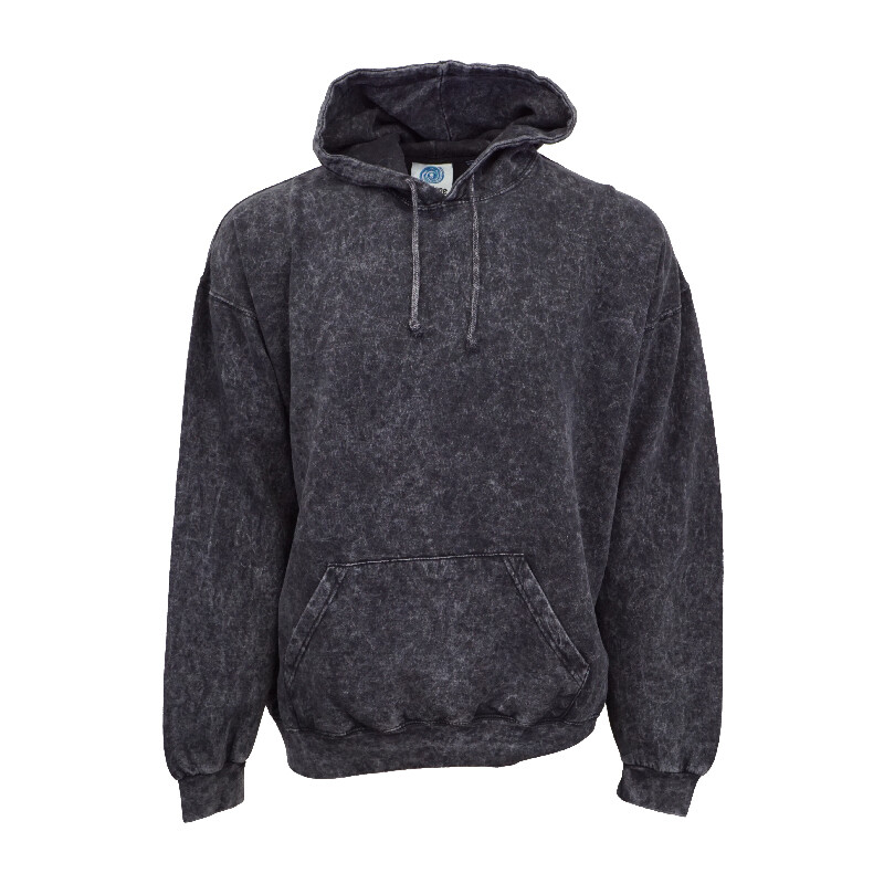COLOR TONE MENS VINTAGE WASH PLAIN PULLOVER HOODY