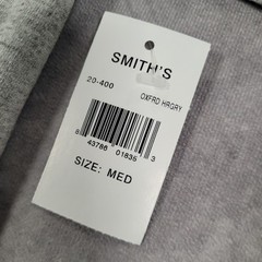 Smith’s Workwear Shirt Mens Medium Gray Crewneck Pocket Made USA Outdoor Casual