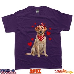 Labrador Retriever Valentines Day Dog Lover Heart T-Shirt