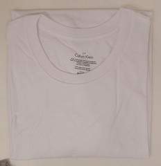 3 CALVIN KLEIN CREW OR V NECK WHITE BLACK GRAY SIZES S M L XL COTTON T-SHIRTS