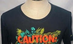 Nike Dri-fit Athletic Cut Kobe Bryant Caution: Black Mamba Snake Black Men Tee M