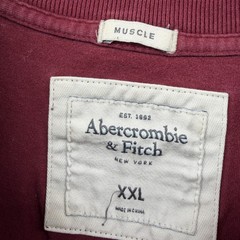 Y2K Abercrombie & Fitch Shirt Mens 2XL Muscle Fit Embroidered Applique Logo