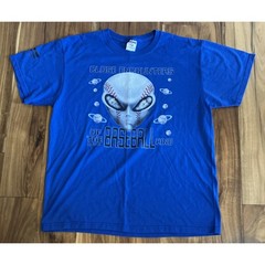 Alien Baseball T-shirt Sz: Large Jerzees Tee Shirt Occult UFO Y2K Unique Sports