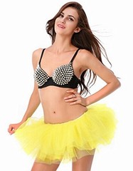 Women’s Teen Adult Classic Elastic 3 4 5 Layered Tulle Tutu Skirt (One Size, …