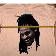 Nike Ja Morant T-Shirt Mens Medium White Loose Fit Graphic Basketball NWT