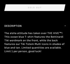 Supa Dupa HOT BETTINARDI TIKI TOTEM MULTI ICON T-SHIRT HIVE RELEASE NAVY MEDIUM