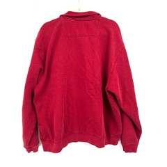 L.L. Bean vintage red full zip cotton blend sweatshirt jacket cabincore outdoor