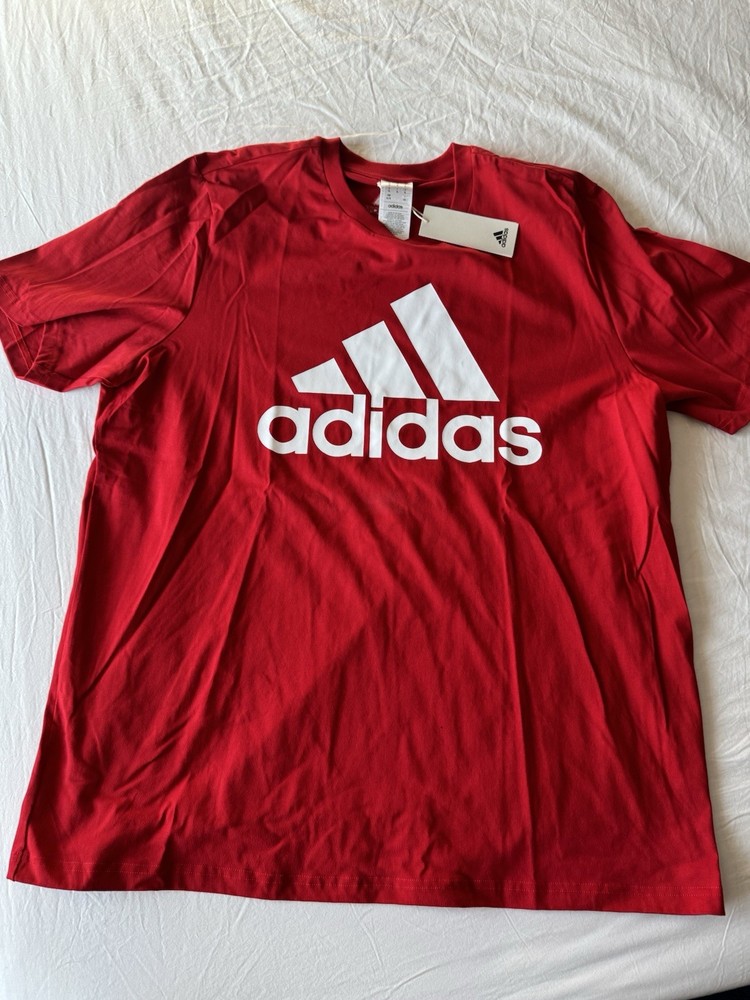 Red Men’s Adidas T-shirt In A Size XL with Original Tags