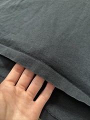 Double Lined Black T Shirt Vintage 1980’s Single Stitch MacGregor XL Made in USA