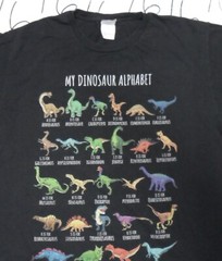 Large My Dinosaur Alphabet Shirt