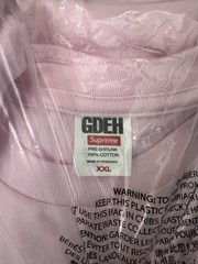 Supreme SS25 GOODENOUGH Device Graphic Logo Tee Light Pink Size XXL New IN HAND