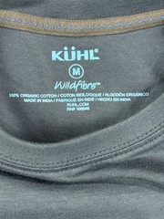 Kuhl Shirt Men Medium Cotton Blue Hiking Trek Mountain New