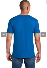 Gildan T-Shirt Men’s Short Sleeve Soft Style G640 royal blue New Lot Of 2 SMALLS