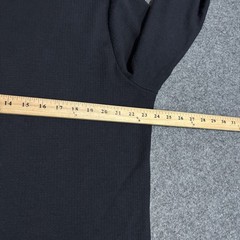 Travis Mathew Cloud Waffle Shirt Size XL Crewneck Textured Knit Long Sleeve Blk