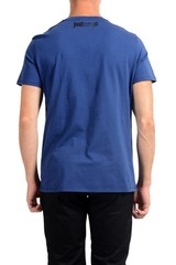 Just Cavalli Men’s Blue Graphic Print Crewneck T-Shirt US 2XL IT 56