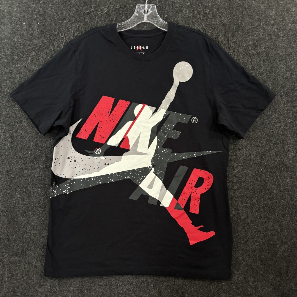 Jordan Shirt Men’s Large Black Nike Air Jumpman Logo Graphic Tee CT6751-010