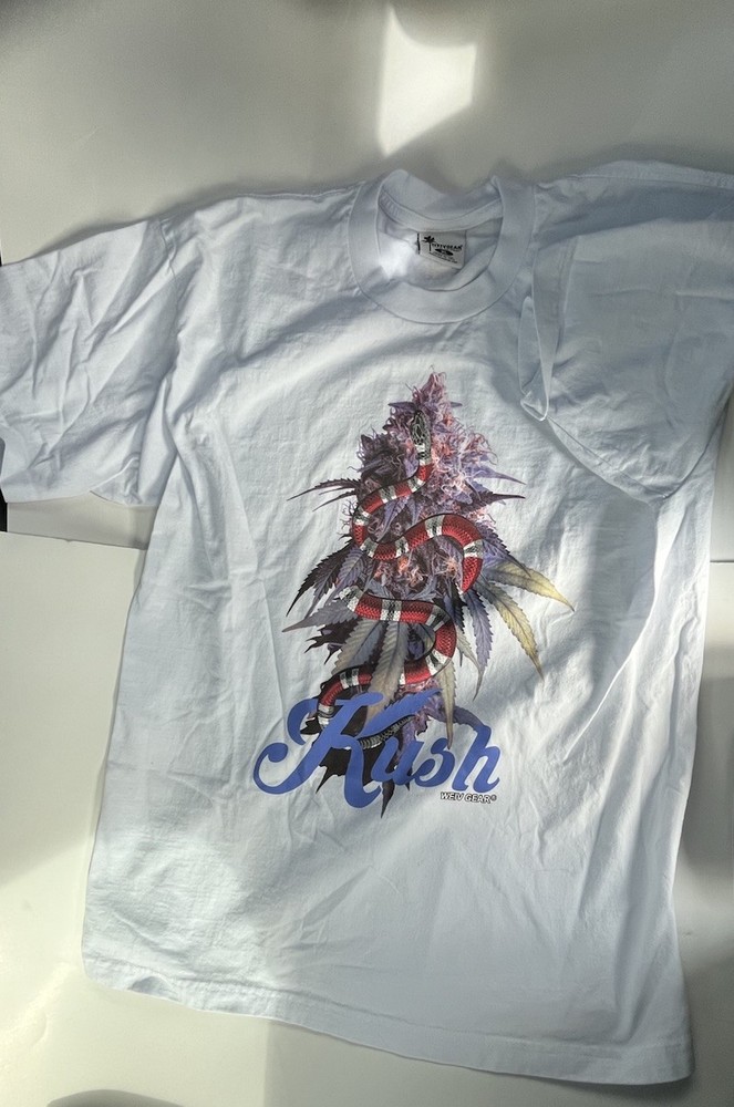 KUSH Cannabis Marijuana Men White Short Sleeve T-Shirt XL Weiv Gear