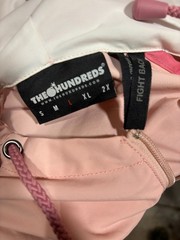 The Hundreds Pink windbreaker waterproof pullover jacket with pocket Size Large