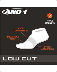 Mens Socks – Athletic Cushion Low Cut Socks 24 Pack, Size 6-12.5, White