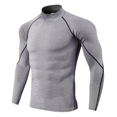 Men Compression Sport T-Shirt Quick Dry Fitness Running Gym Tight Long Sleeve