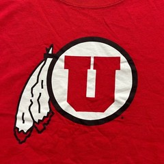 Russell Athletic T-Shirt Mens XL Red Utah Utes NCAA College Gameday Short Sleeve
