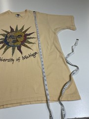 Vintage University Of Michigan Mosaic Sun T Shirt Sz XL Art Hippie Ann Arbor 90s