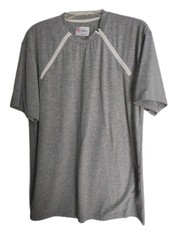 Comfy Chemo Men’s M Chemotherapy Port Access Zipper Short Sleeve Shirt Grey