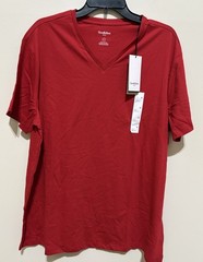 Goodfellow Every Wear V-Neck T-Shirt Men’s XL Red Velvet NWT Cotton Blend Tee